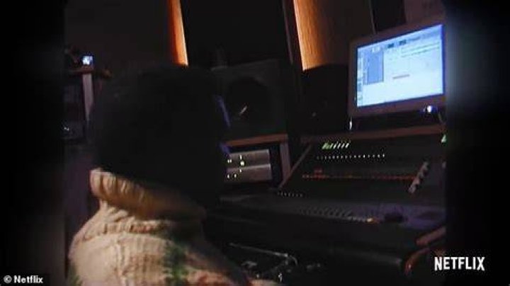 Riffing: Foxx then records his lines as West bobs his head to the music while Foxx keeps riffing as the clip comes to an end